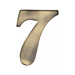 M Marcus Heritage Brass Numeral 7 - 51mm Self Adhesive